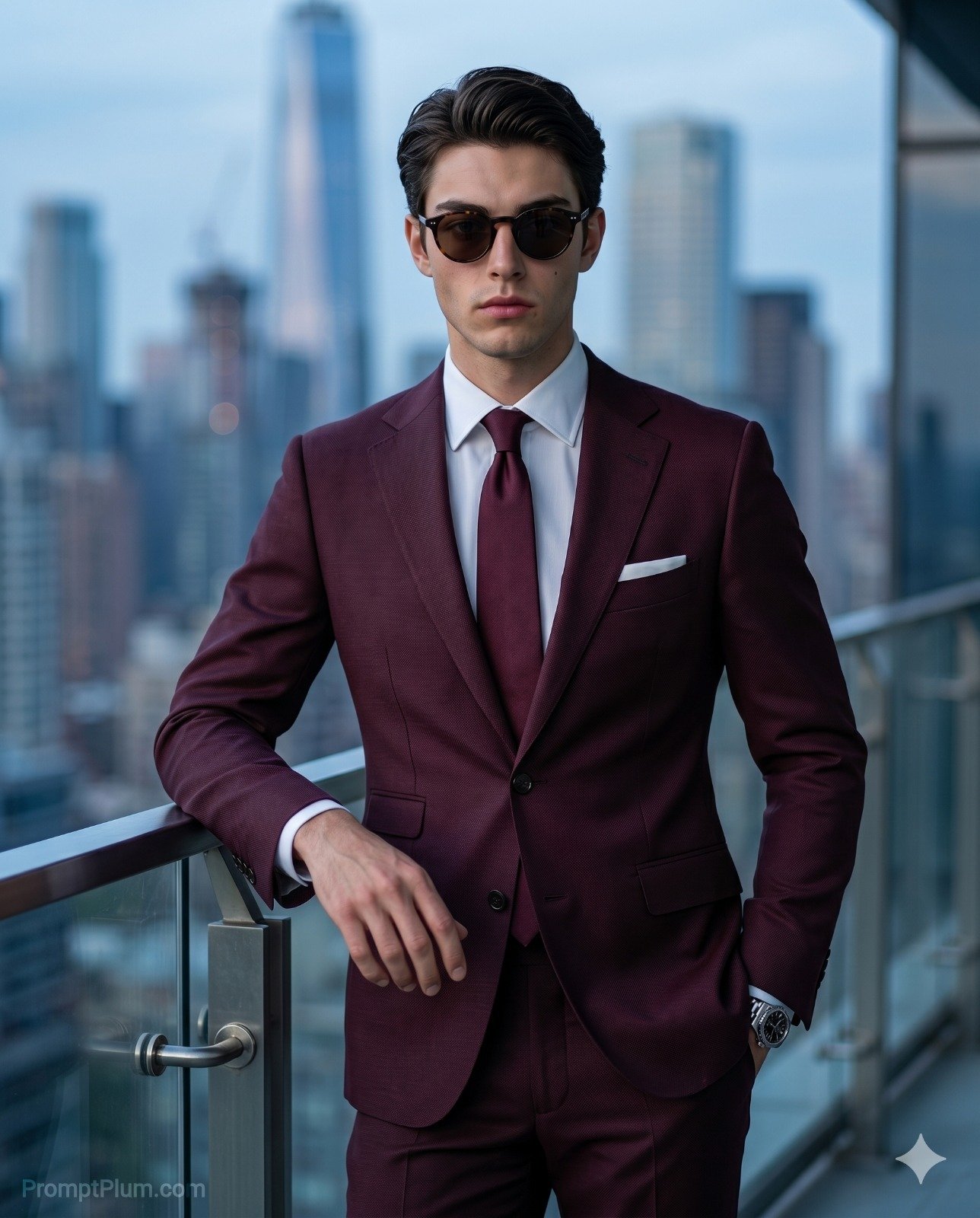 Man Above the City Prompt